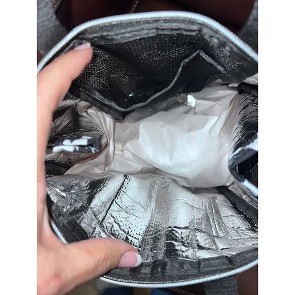 NWT Kate Spade Modern Leopard Print Lunch Bag Tote Unisex Workwear - Picture 4 of 4